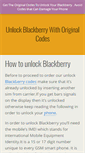 Mobile Screenshot of blackberryunlocksim.com