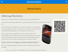 Tablet Screenshot of deblocageblackberry.blackberryunlocksim.com